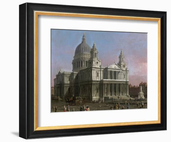 St. Paul's Cathedral, 1754-Canaletto-Framed Giclee Print