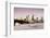 St Paul's Cathedral and London City are seen with Blackfriars Bridge-Charles Bowman-Framed Photographic Print