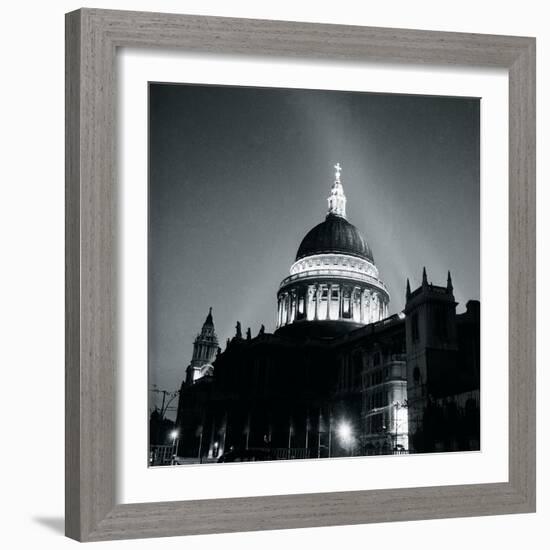 St Paul's Cathedral By Floodlight, 1951-Henry Grant-Framed Giclee Print