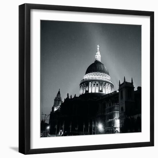 St Paul's Cathedral By Floodlight, 1951-Henry Grant-Framed Giclee Print