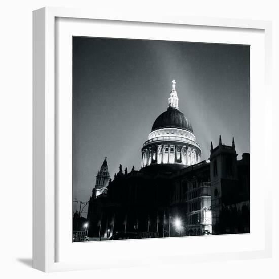 St Paul's Cathedral By Floodlight, 1951-Henry Grant-Framed Giclee Print