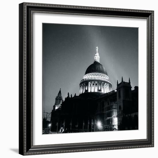 St Paul's Cathedral By Floodlight, 1951-Henry Grant-Framed Giclee Print