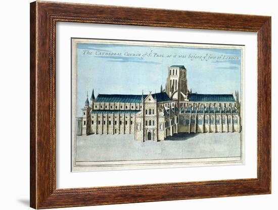 St. Paul's Cathedral, c.1700-Robert Morden-Framed Giclee Print