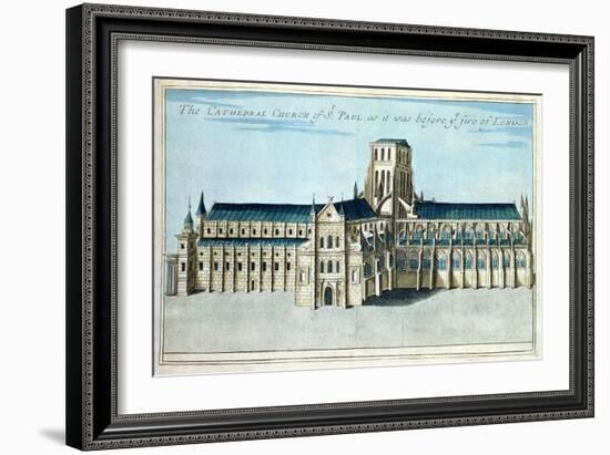 St. Paul's Cathedral, c.1700-Robert Morden-Framed Giclee Print