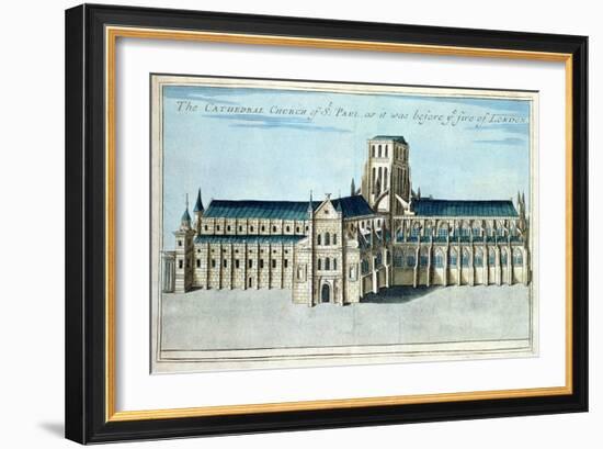 St. Paul's Cathedral, c.1700-Robert Morden-Framed Giclee Print