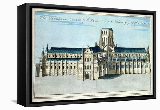 St. Paul's Cathedral, c.1700-Robert Morden-Framed Premier Image Canvas