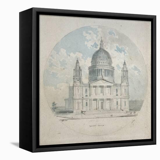 St Paul's Cathedral, C.1790-Thomas Girtin-Framed Premier Image Canvas