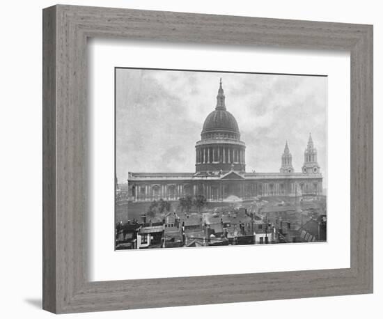 'St. Paul's Cathedral', c1896-Unknown-Framed Photographic Print