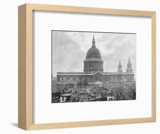 'St. Paul's Cathedral', c1896-Unknown-Framed Photographic Print