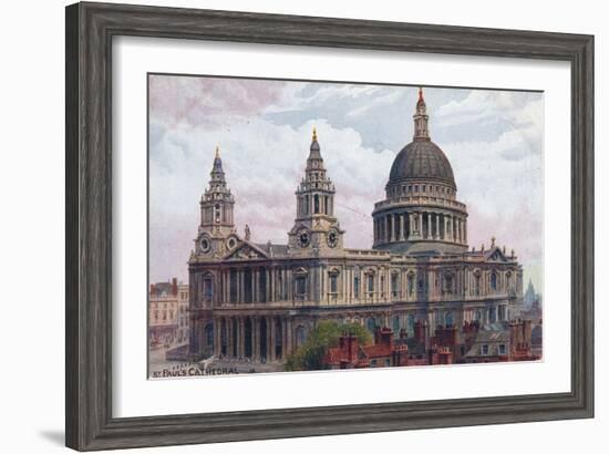 'St. Paul's Cathedral', c1910-Unknown-Framed Giclee Print