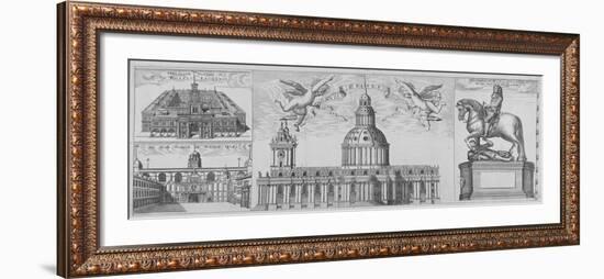 St Paul's Cathedral, City of London, 1710-null-Framed Giclee Print