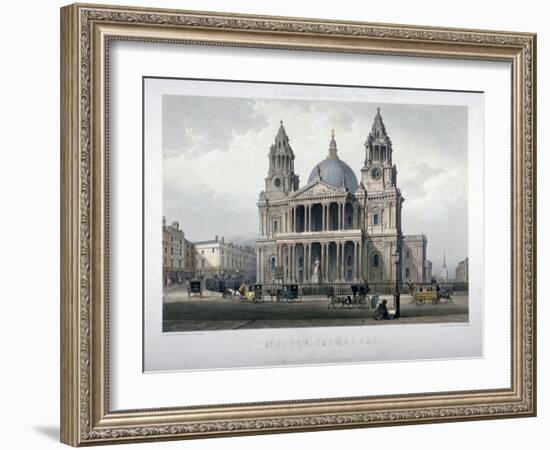 St Paul's Cathedral, City of London, 1851-Thomas Picken-Framed Giclee Print