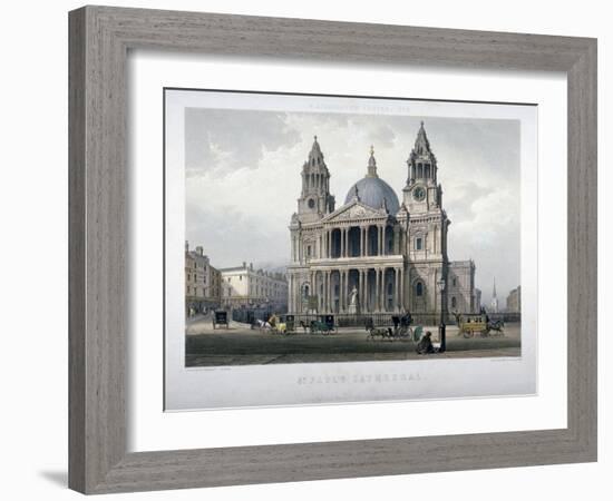 St Paul's Cathedral, City of London, 1851-Thomas Picken-Framed Giclee Print