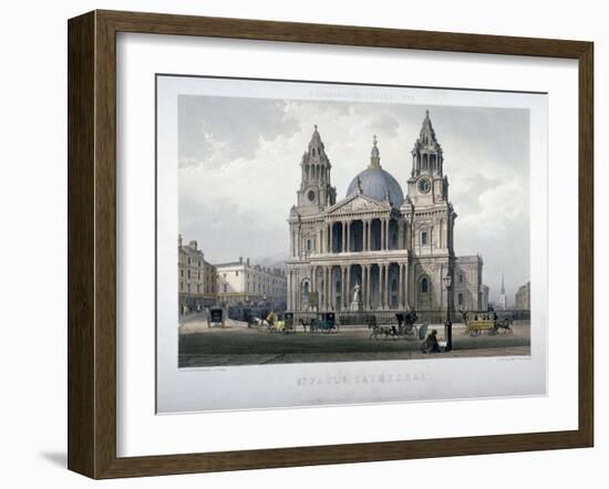 St Paul's Cathedral, City of London, 1851-Thomas Picken-Framed Giclee Print