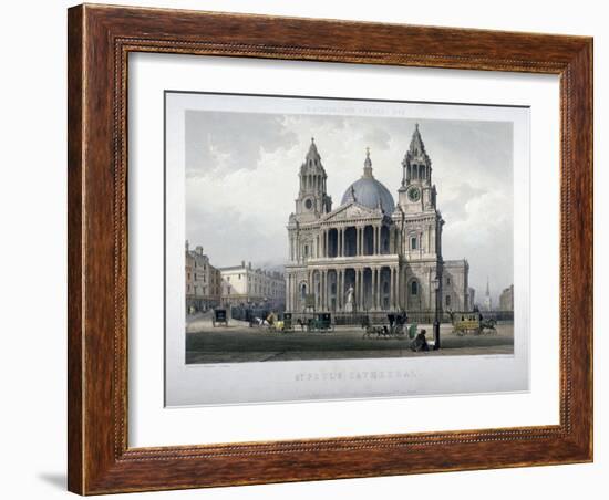 St Paul's Cathedral, City of London, 1851-Thomas Picken-Framed Giclee Print