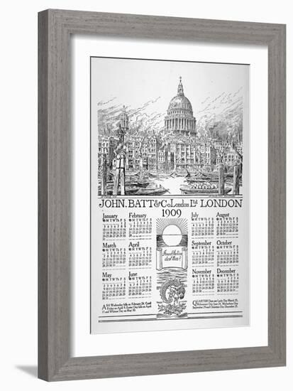 St Paul's Cathedral, City of London, 1908-William Monk-Framed Giclee Print