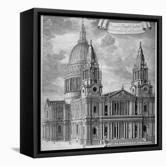 St Paul's Cathedral, City of London, C1715-Robert Trevitt-Framed Premier Image Canvas