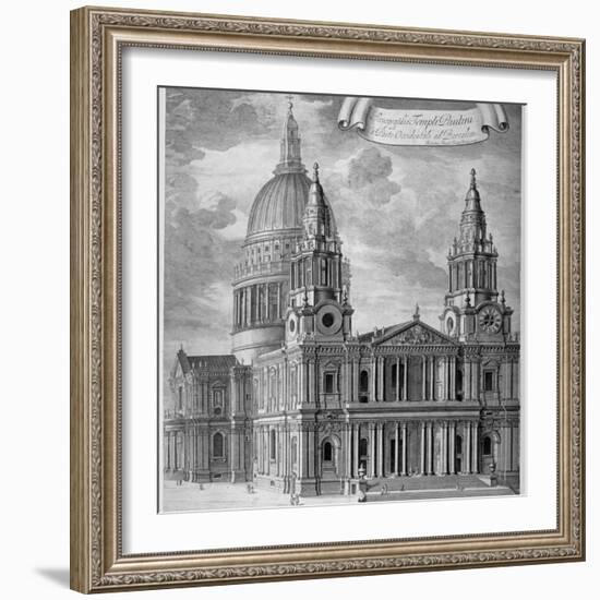 St Paul's Cathedral, City of London, C1715-Robert Trevitt-Framed Giclee Print