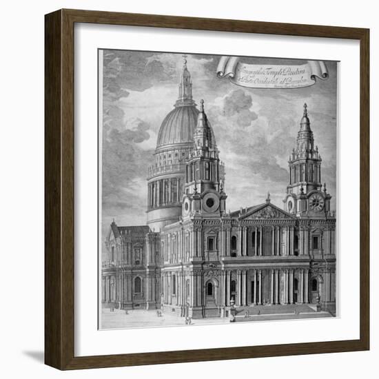 St Paul's Cathedral, City of London, C1715-Robert Trevitt-Framed Giclee Print