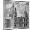 St Paul's Cathedral, City of London, C1715-Robert Trevitt-Mounted Giclee Print
