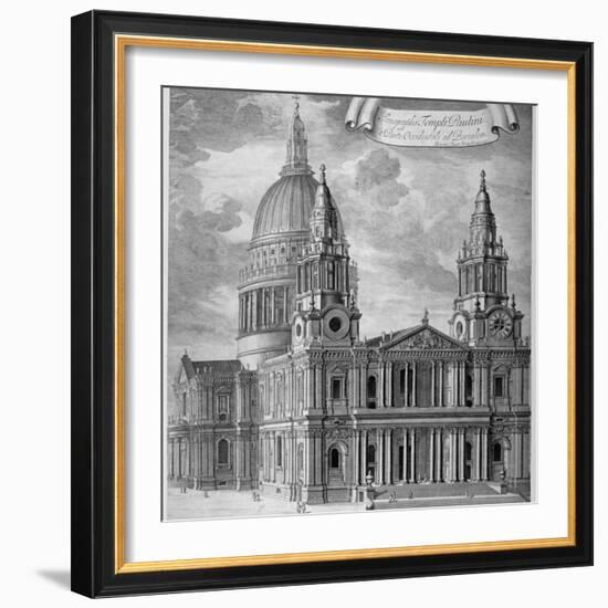 St Paul's Cathedral, City of London, C1715-Robert Trevitt-Framed Giclee Print