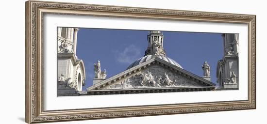 St. Paul's Cathedral, City of London, London. Upper Entrance Pediment and Statues-Richard Bryant-Framed Photographic Print