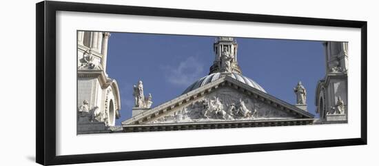 St. Paul's Cathedral, City of London, London. Upper Entrance Pediment and Statues-Richard Bryant-Framed Photographic Print