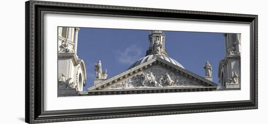 St. Paul's Cathedral, City of London, London. Upper Entrance Pediment and Statues-Richard Bryant-Framed Photographic Print