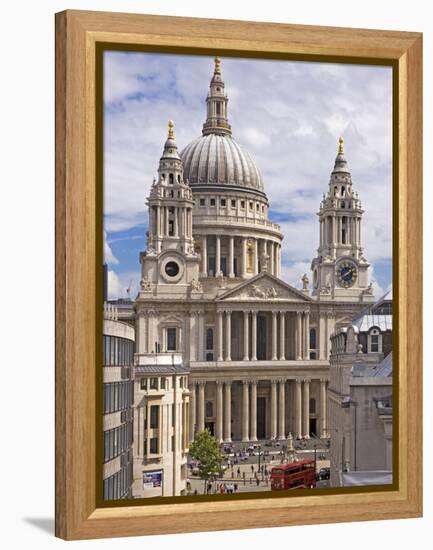 St. Paul's Cathedral Designed by Sir Christopher Wren, London, England, United Kingdom, Europe-Walter Rawlings-Framed Premier Image Canvas