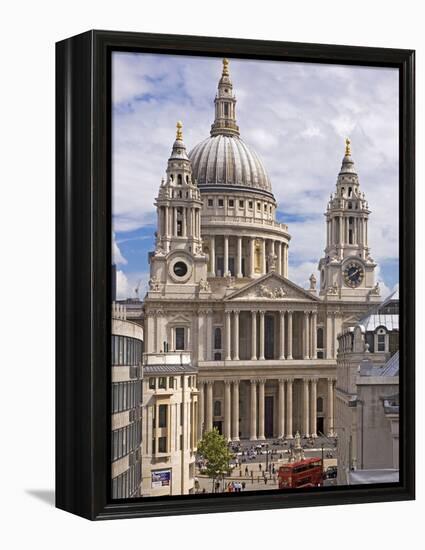 St. Paul's Cathedral Designed by Sir Christopher Wren, London, England, United Kingdom, Europe-Walter Rawlings-Framed Premier Image Canvas