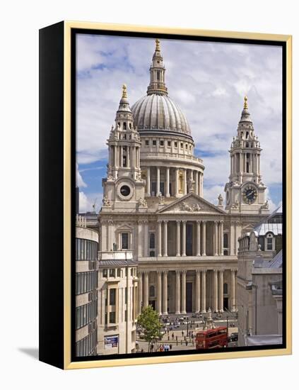 St. Paul's Cathedral Designed by Sir Christopher Wren, London, England, United Kingdom, Europe-Walter Rawlings-Framed Premier Image Canvas