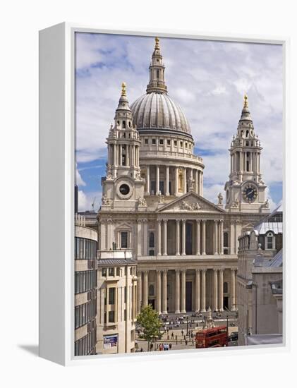 St. Paul's Cathedral Designed by Sir Christopher Wren, London, England, United Kingdom, Europe-Walter Rawlings-Framed Premier Image Canvas