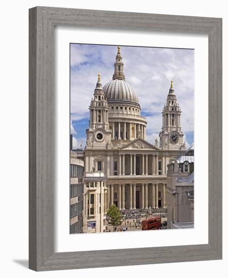 St. Paul's Cathedral Designed by Sir Christopher Wren, London, England, United Kingdom, Europe-Walter Rawlings-Framed Photographic Print