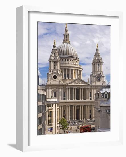 St. Paul's Cathedral Designed by Sir Christopher Wren, London, England, United Kingdom, Europe-Walter Rawlings-Framed Photographic Print