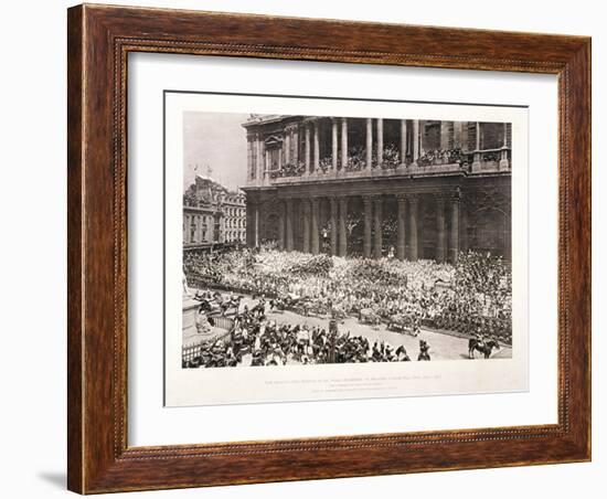 St Paul's Cathedral During the Diamond Jubilee Thanksgiving Service for Queen Victoria, June 1897-null-Framed Giclee Print