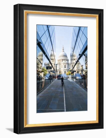 St. Paul's Cathedral from One New Change, City of London, London, England, United Kingdom, Europe-Fraser Hall-Framed Photographic Print