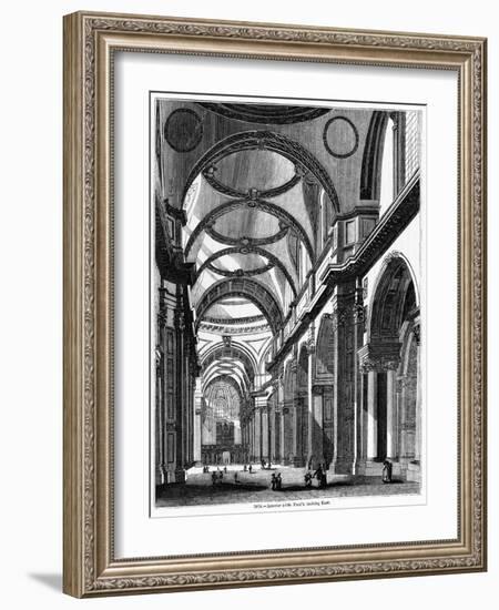 St. Paul's Cathedral, Historical Artwork-Middle Temple Library-Framed Photographic Print