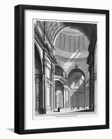 St. Paul's Cathedral, Historical Artwork-Middle Temple Library-Framed Photographic Print