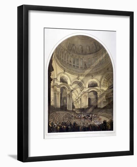 St Paul's Cathedral Interior, London, C1852-Andrew Maclure-Framed Giclee Print