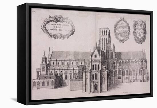 St Paul's Cathedral, London, 1656-Wenceslaus Hollar-Framed Premier Image Canvas