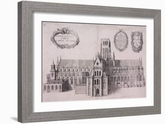 St Paul's Cathedral, London, 1656-Wenceslaus Hollar-Framed Giclee Print