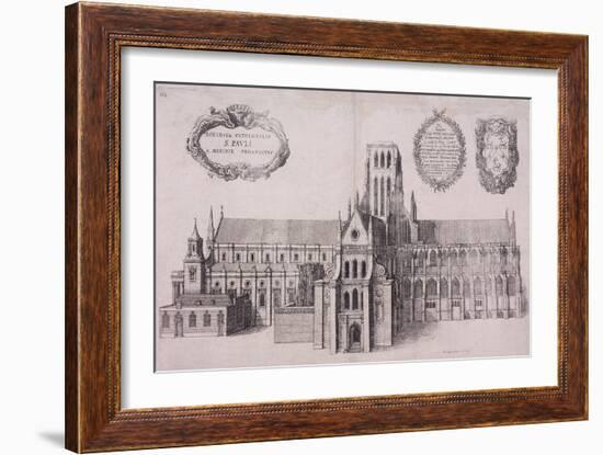 St Paul's Cathedral, London, 1656-Wenceslaus Hollar-Framed Giclee Print