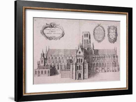 St Paul's Cathedral, London, 1656-Wenceslaus Hollar-Framed Giclee Print