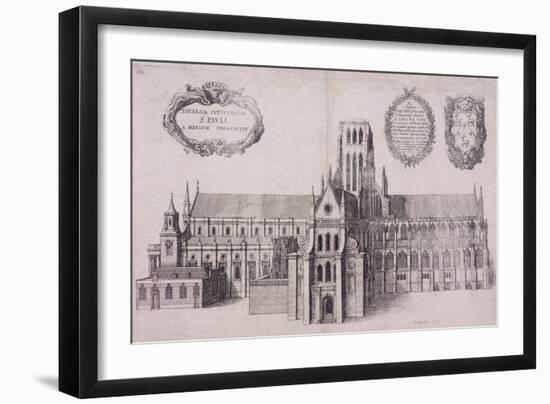 St Paul's Cathedral, London, 1656-Wenceslaus Hollar-Framed Giclee Print