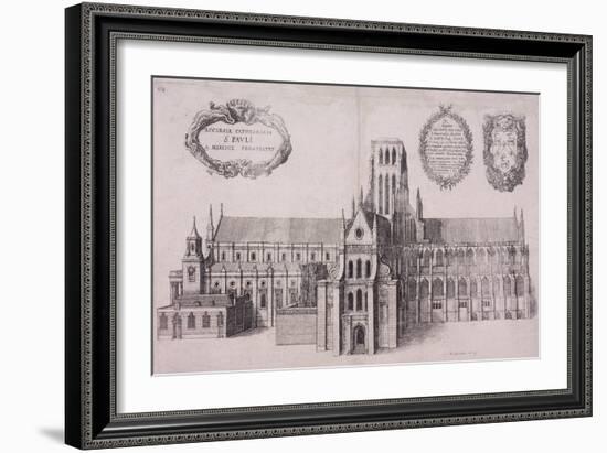 St Paul's Cathedral, London, 1656-Wenceslaus Hollar-Framed Giclee Print