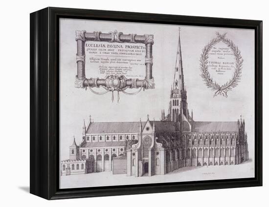 St Paul's Cathedral, London, 1657-Wenceslaus Hollar-Framed Premier Image Canvas