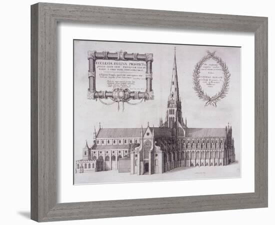 St Paul's Cathedral, London, 1657-Wenceslaus Hollar-Framed Giclee Print