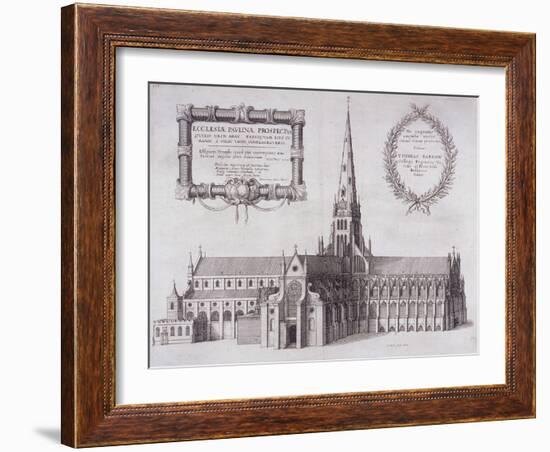 St Paul's Cathedral, London, 1657-Wenceslaus Hollar-Framed Giclee Print