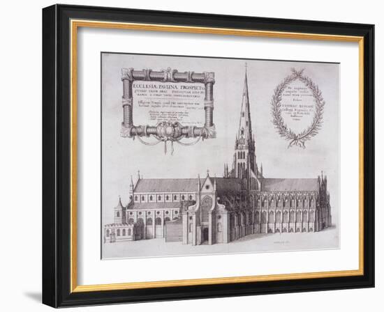 St Paul's Cathedral, London, 1657-Wenceslaus Hollar-Framed Giclee Print