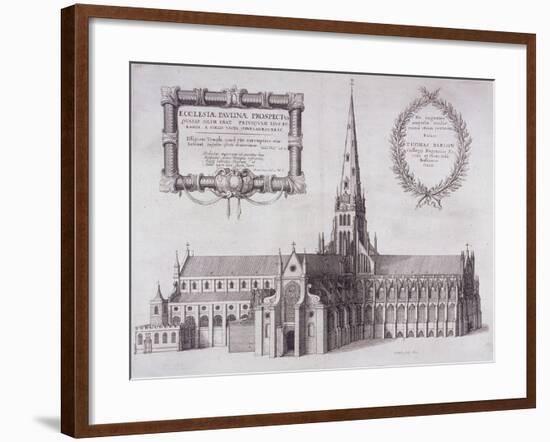 St Paul's Cathedral, London, 1657-Wenceslaus Hollar-Framed Giclee Print